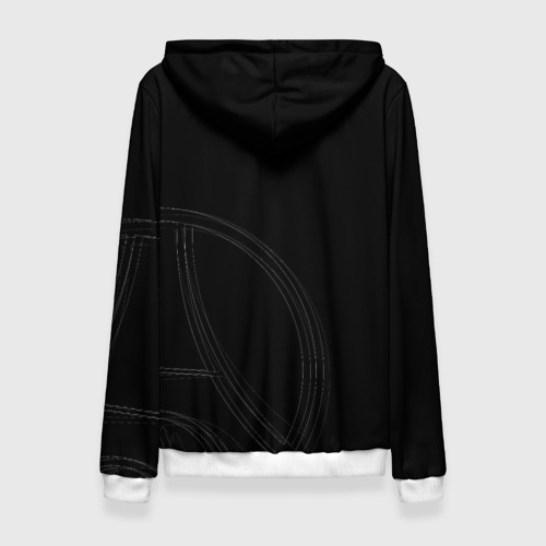 Женский костюм с толстовкой 3D PSG Core Big Logo Black New 2022-23, цвет белый - фото 2