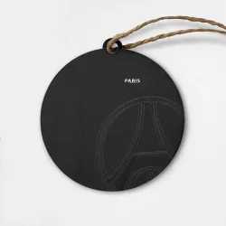 Деревянная игрушка круг PSG Core Big Logo Black New 2022-23