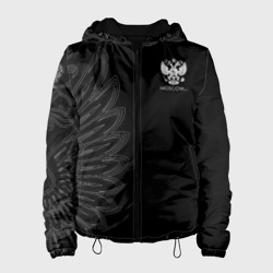 Женская куртка 3D Russia - Black Side