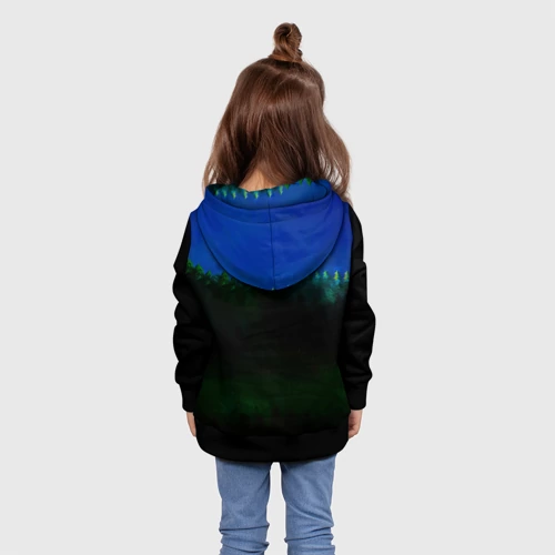 Детская толстовка 3D с принтом Будь как дома, Путник Король и Шут, вид сзади #2