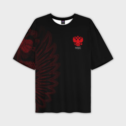 Мужская футболка oversize 3D Russia - Red Side