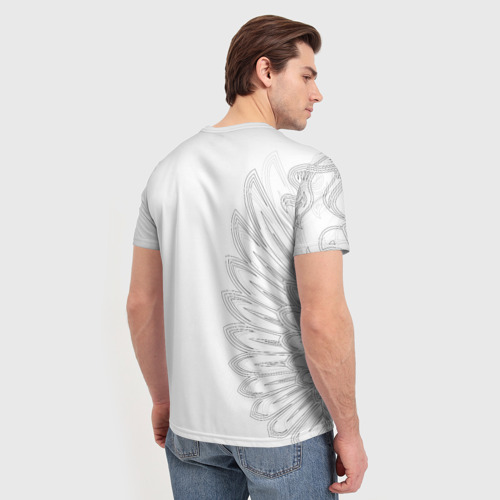 Мужская футболка 3D Russia MSKSide - Colorless, цвет 3D печать - фото 4