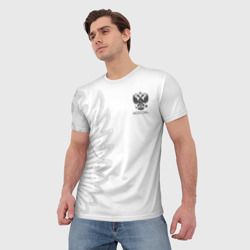 Мужская футболка 3D Russia MSKSide - Colorless - фото 2