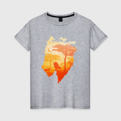 Женская футболка хлопок Africa - Lion