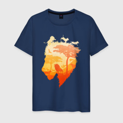 Мужская футболка хлопок Africa - Lion