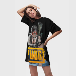 Платье-футболка 3D PUBG 18+ girl - фото 2