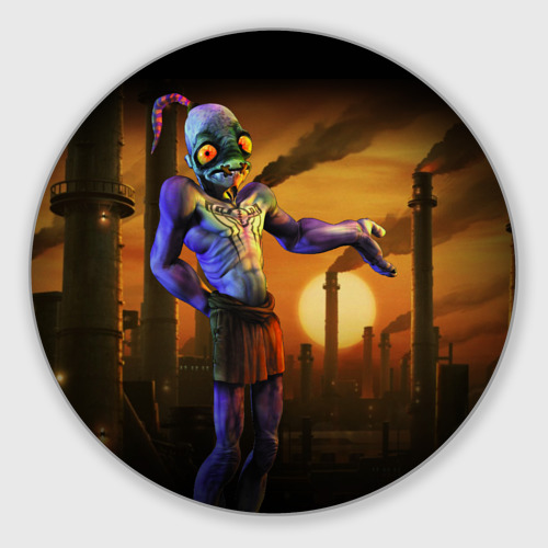 Круглый коврик для мышки Oddworld