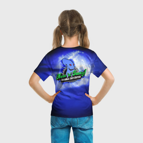 Детская футболка 3D с принтом Abe, вид сзади #2