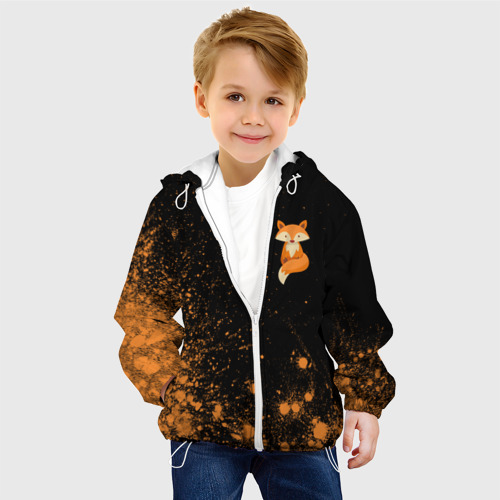Детская куртка 3D Foxy - Paint, цвет белый - фото 3