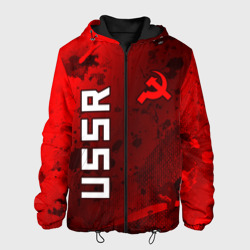 Мужская куртка 3D USSR - Серп и Молот - Краска