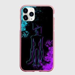 Чехол для iPhone 11 Pro Max матовый Неоновый Сиреноголовый