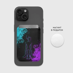 Картхолдер Magsafe магнитный Неоновый Сиреноголовый - фото 2