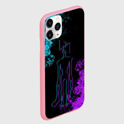 Чехол для iPhone 11 Pro Max матовый Неоновый Сиреноголовый - фото 2