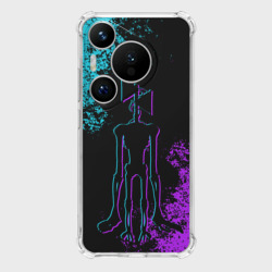 Чехол для Huawei Pura 70 Неоновый Сиреноголовый