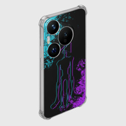 Чехол для Huawei Pura 70 Неоновый Сиреноголовый - фото 2