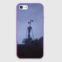 Чехол для iPhone 5/5S матовый Сиреноголовый у дома