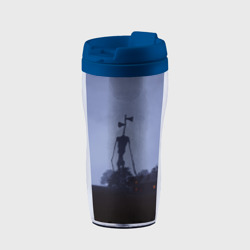 Термокружка-непроливайка Сиреноголовый у дома