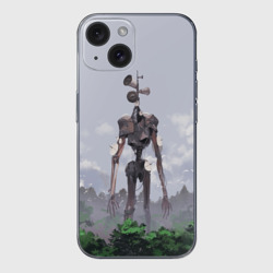 Чехол для iPhone 15 силиконовый с защитой камеры Сиреноголовый лес