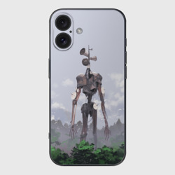 Чехол для iPhone 16 силиконовый с защитой камеры Сиреноголовый лес