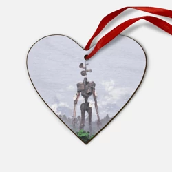 Деревянная игрушка Сердце Сиреноголовый лес