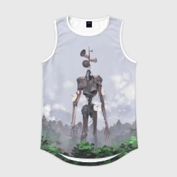 Мужская спортивная майка 3D Сиреноголовый лес