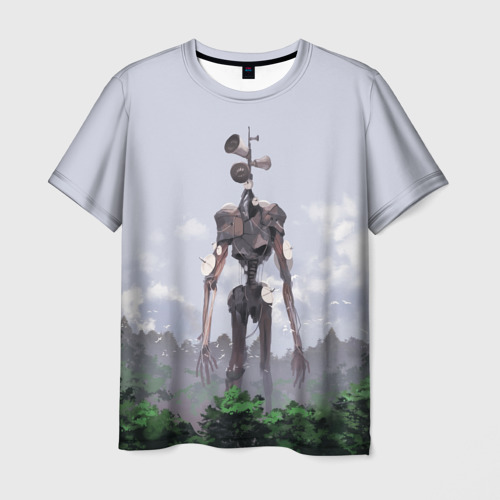 Мужская футболка 3D Сиреноголовый лес, цвет 3D печать