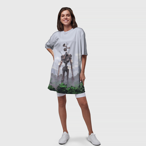 Платье-футболка 3D Сиреноголовый лес, цвет 3D печать - фото 5