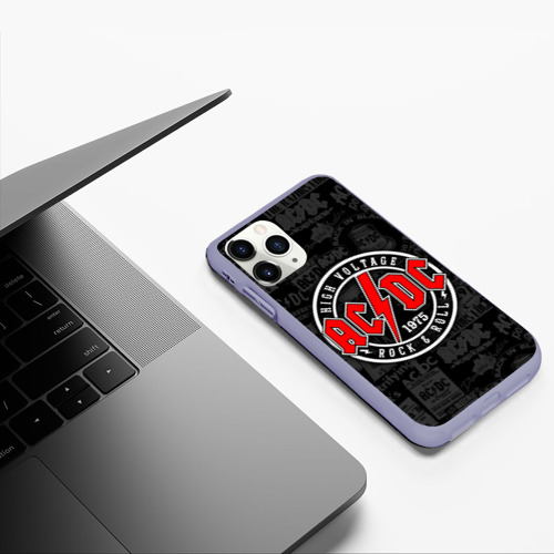 Чехол для iPhone 11 Pro матовый с принтом AC DC HIGH VOLTAGE, фото #5