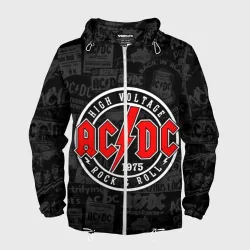 Мужская ветровка 3D AC DC high voltage