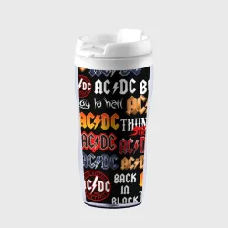 Термокружка-непроливайка AC DC logobombing