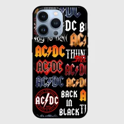Чехол для iPhone 13 Pro AC DC logobombing