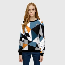 Женский свитшот 3D Геометрический узор - фото 2