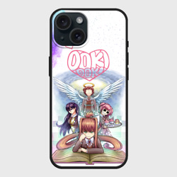 Чехол силиконовый для Apple iPhone 15 матовый Doki Doki Доки Доки