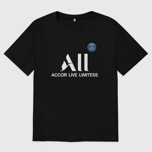 Мужская футболка хлопок Oversize Messi 30 PSG