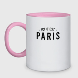 Кружка двухцветная Ici c Est Paris