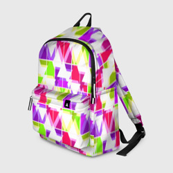 Рюкзак 3D Геометрический яркий разноцветный узор