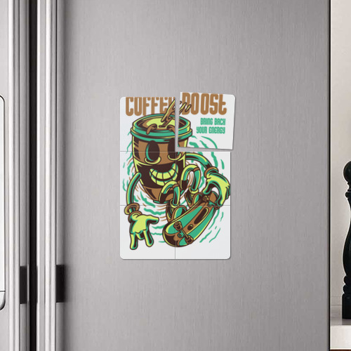 Магнитный плакат 2Х3 Стакан с кофе на скейте - фото 4