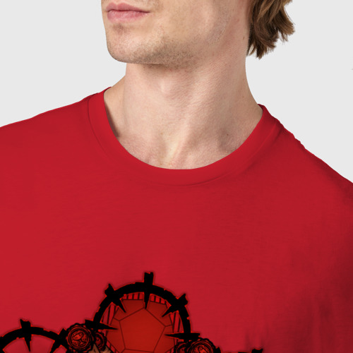 Мужская футболка хлопок DnD Dices - Darkest Dungeon, цвет красный - фото 6
