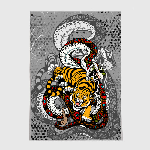Постер Змея и Тигр|Tiger Snake Fight