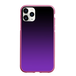 Чехол для iPhone 11 Pro Max матовый Градиент - фиолетовый