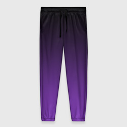 Женские брюки 3D Ночной градиент | Фиолетовый