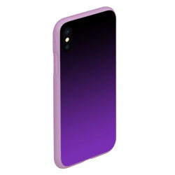 Чехол для iPhone XS Max матовый Градиент - фиолетовый - фото 2