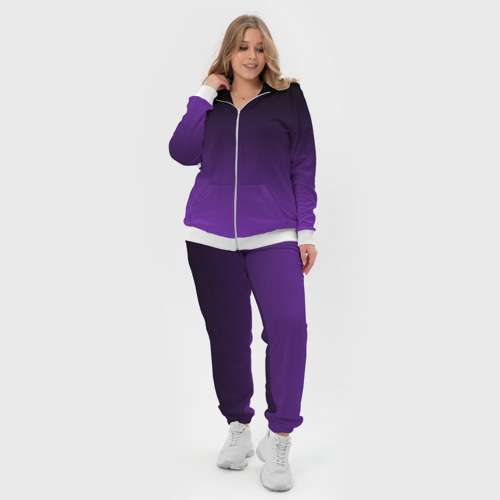 Женский костюм 3D Градиент - фиолетовый - фото 5