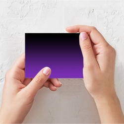 Поздравительная открытка Градиент - фиолетовый - фото 2