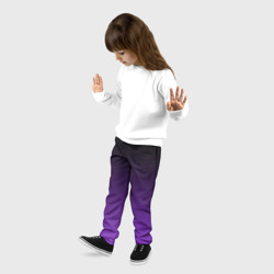 Детские брюки 3D Градиент - фиолетовый - фото 2