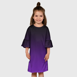 Детское платье 3D Градиент - фиолетовый - фото 2