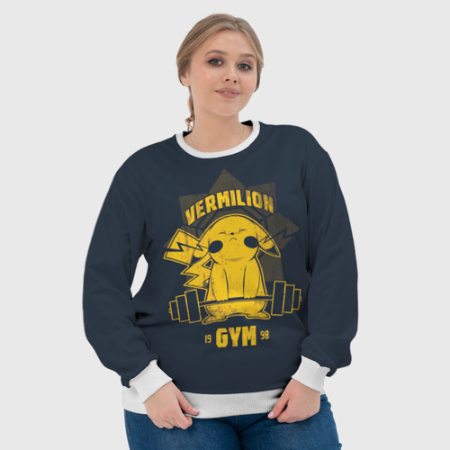 Женский свитшот 3D Vermilion gym, цвет 3D печать - фото 6
