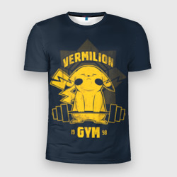 Мужская футболка 3D Slim Vermilion gym