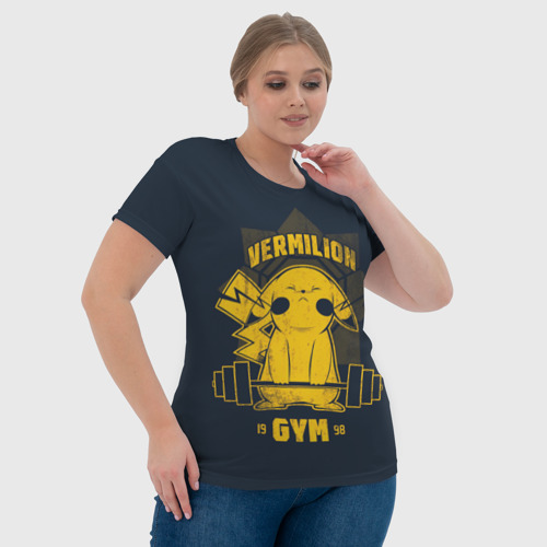 Женская футболка 3D Vermilion gym, цвет 3D печать - фото 6