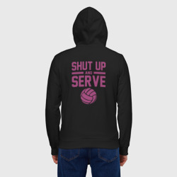 Мужская толстовка на молнии хлопок Shut Up And Serve - фото 2